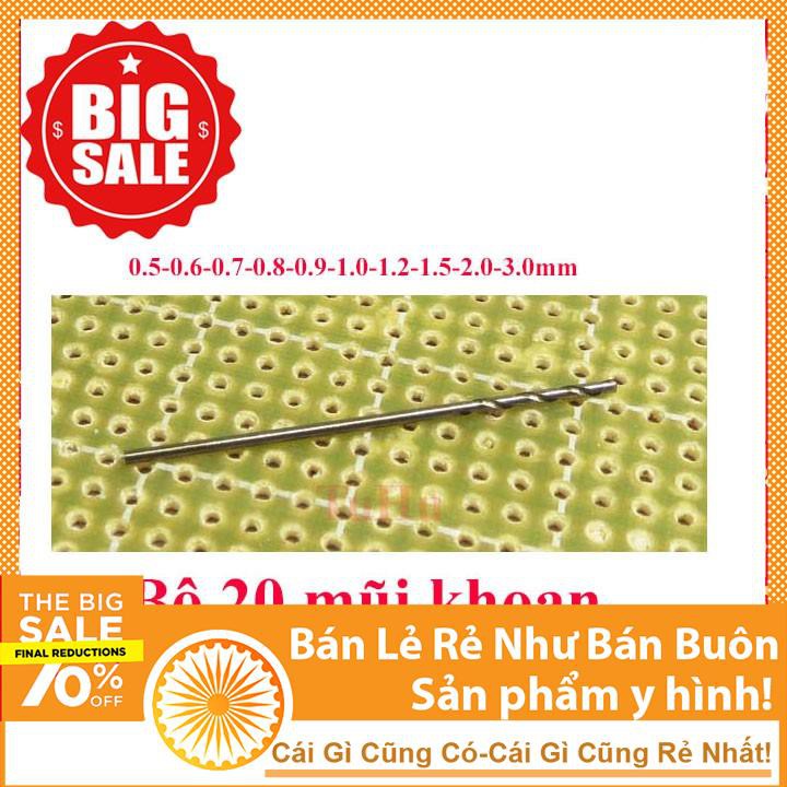Bộ 20 Mũi Khoan Mạch Điện Tử Giá Rẻ