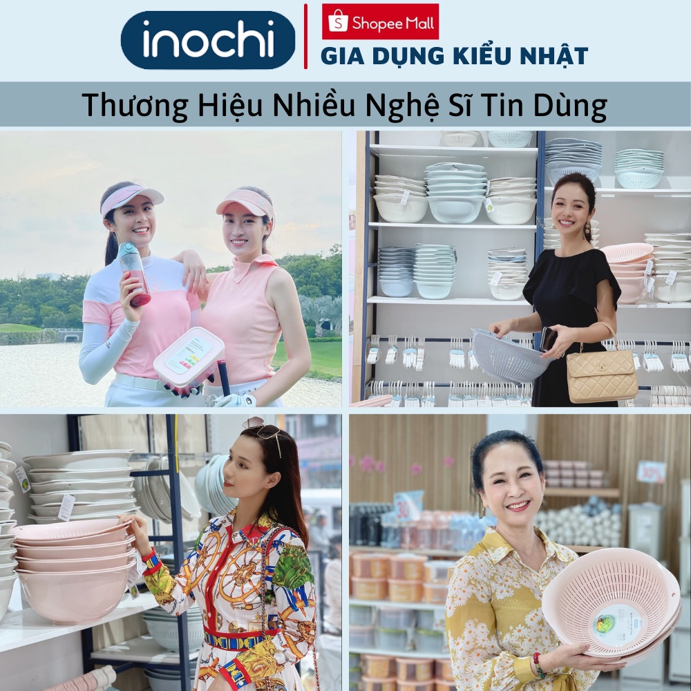 Thau rổ nhựa tròn Yoko Inochi Bộ thau rổ cao cấp