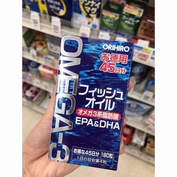 [Date Mới Nhất] Dầu Cá Omega 3 Orihiro 180v Nhật Bản