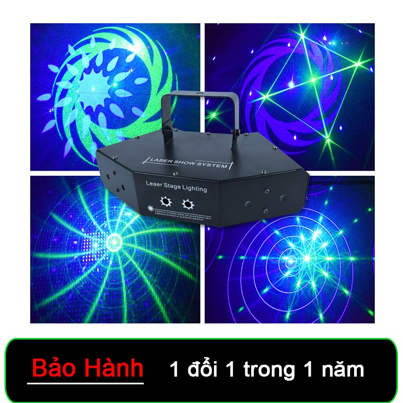 Đèn laser cao cấp phòng bar 6 mắt laser thông minh - DOPA SHOP