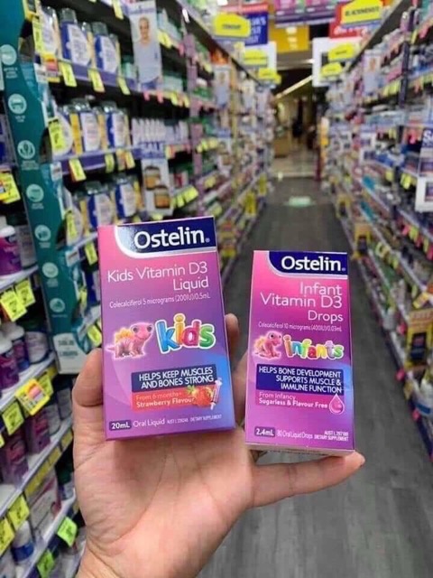 Vitamin D3 Ostelin bổ sung Vitamin D3 cho trẻ