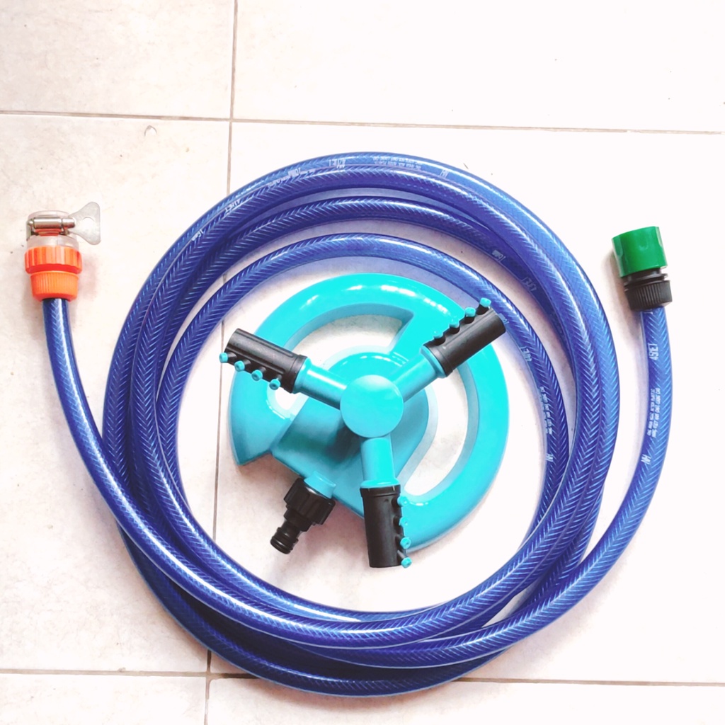Vòi tưới cây, tưới mái tôn tự động xoay 360 độ, 15m dây