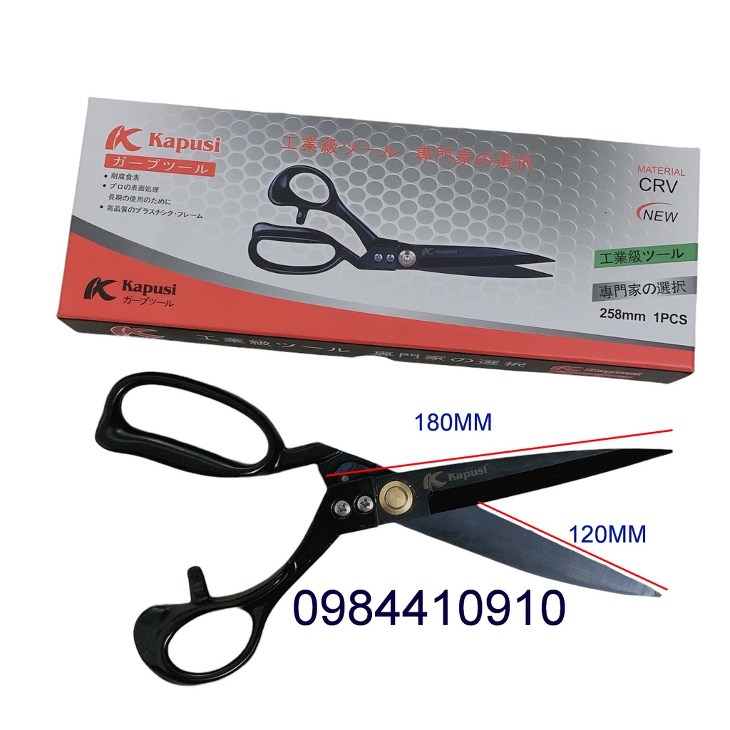 KÉO CẮT VẢI SIÊU BÉN KAPUSI 258MM
