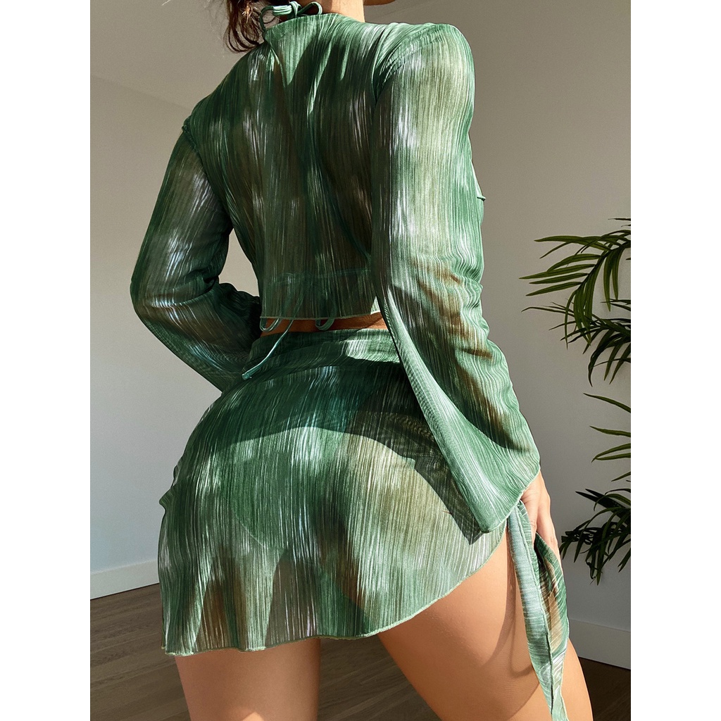 Bộ Đồ Bơi Bikini Ba Mảnh Phong Cách Âu Mỹ Kiểu Mới 2023