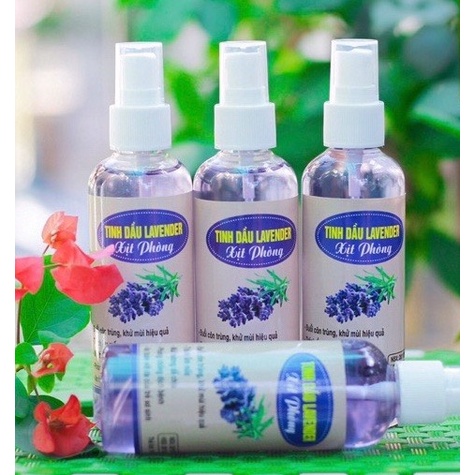 100ml Tinh dầu hương Lavender xịt phòng đuổi muỗi kiến gián Giá sỉ