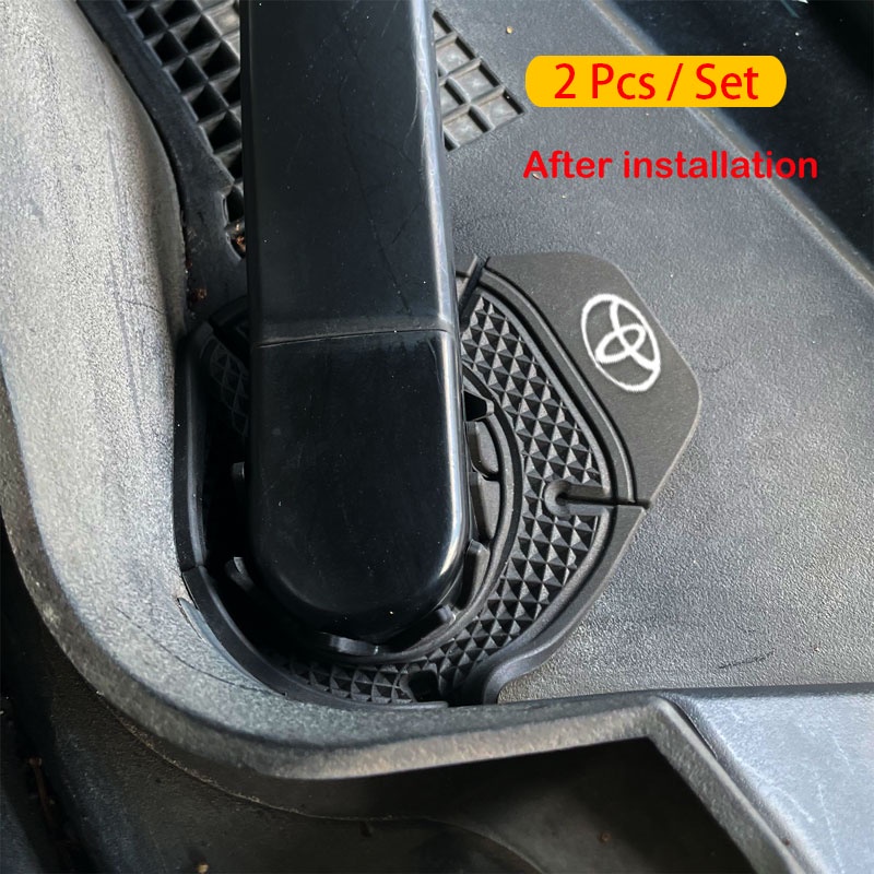 Bộ 2 Ốp Silicon Bảo Vệ Cần Gạt Nước Kính Chắn Gió Xe Hơi Toyota VIos Yaris Corolla Cross Wish CHR Avanza Fortuner Rush Innova Calya Etios Rav4 Camry