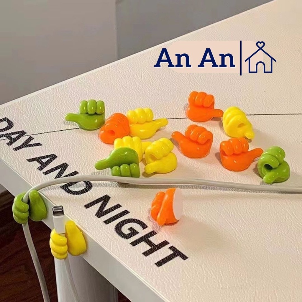 Miếng Dán Tường Hình Bàn Tay Tiện Lợi Dễ Thương,Miếng Dán Cố Định Dây Sạc Điện Thoại Đa Năng - An Ann