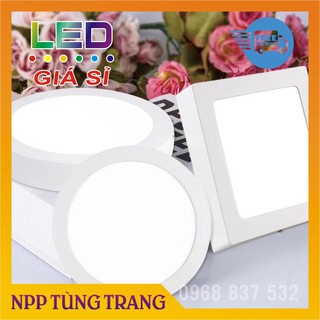 Đèn ốp trần nổi 24w tròn, vuông cao cấp
