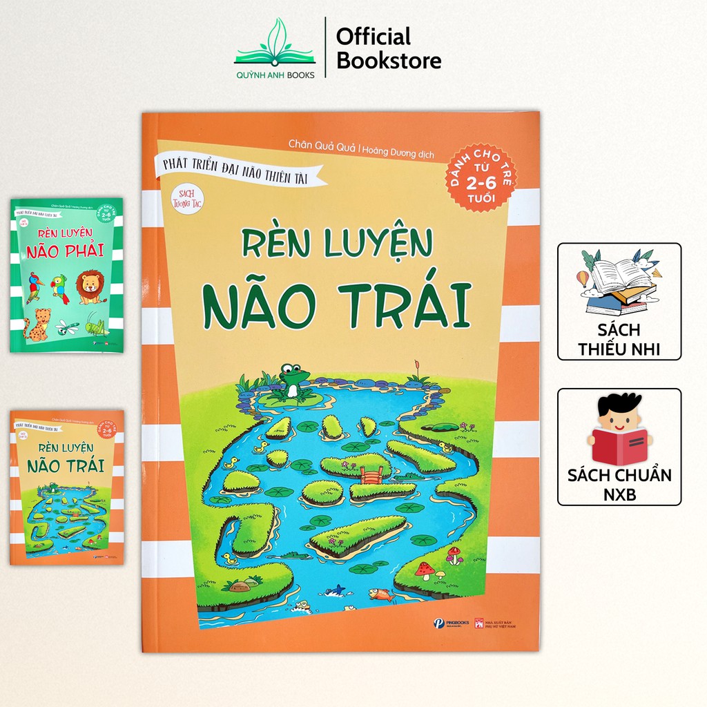 Sách - Phát triển đại não thiên tài rèn luyện não trái, não phải (Bộ 2 quyển) - NPH Pingbooks