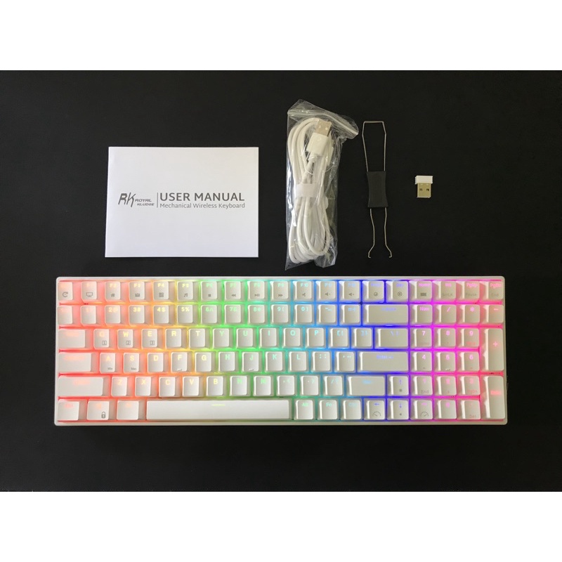 Royal Kludge RK100 RGB HOTSWAP - Bàn phím cơ Royal Kludge RK100 RGB Có 3 chế độ kết nối Bluetooth 5.0/ Wireless / Type C