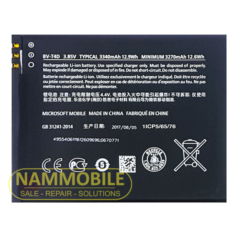 Pin Nokia Lumia 950XL BV-T4D 3340mAh zin chính hãng