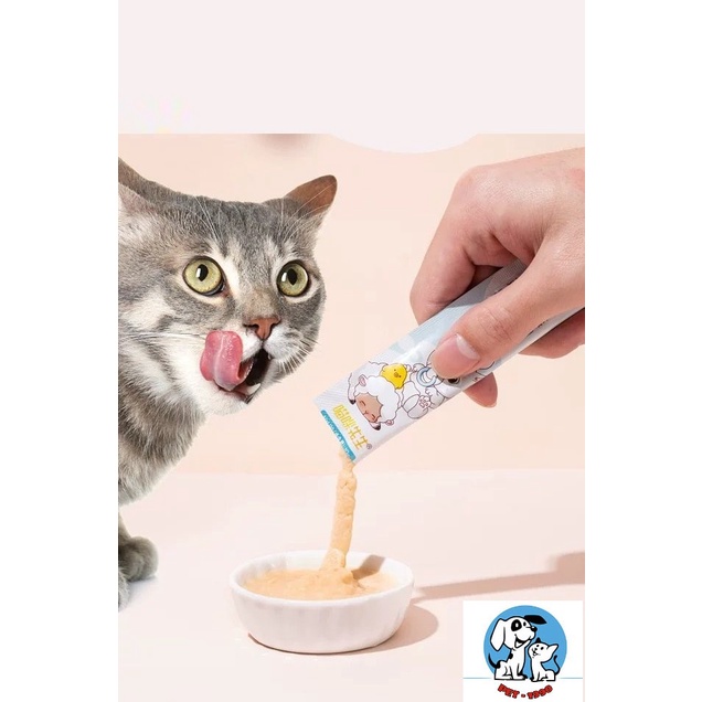 Thanh Súp Thưởng Pate Pet Snacks 15gr Thức Ăn Vị Cá Tuyết Dinh Dưỡng Cho Chó Mèo
