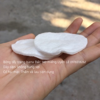 Bông tẩy trang Isana Đức 140 miếng