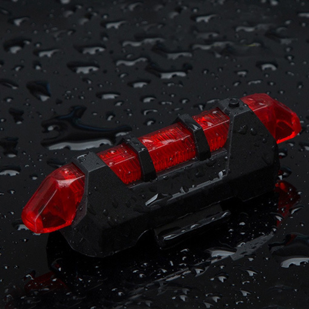 Đèn đuôi xe dạng LED dùng đi xe đạp ban đêm chống thấm nước có cổng sạc USB