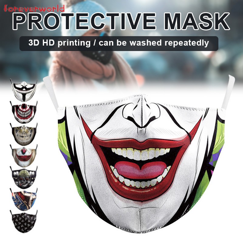 Khẩu trang in hình 3D chống bụi tái sử dụng cho nam nữ | BigBuy360 - bigbuy360.vn