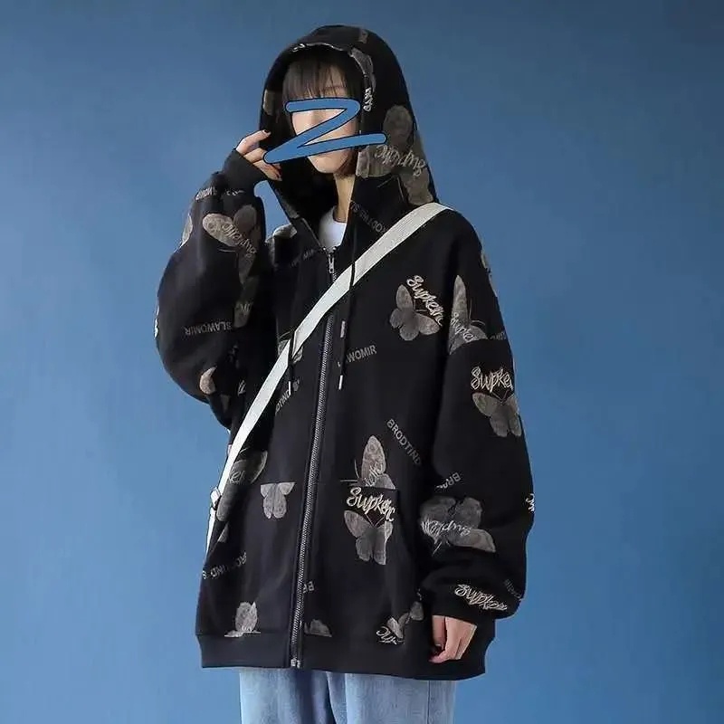 Áo Hoodie Nữ Oversized Tay Dài C9583 [40-150KG]
