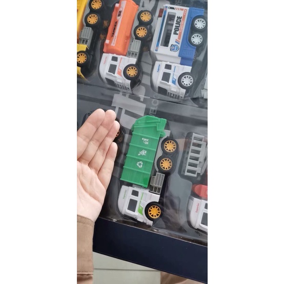 Bộ đồ chơi 9 xe ô tô mô hình đủ loại cho trẻ em đóng hộp thích hợp làm quà tặng