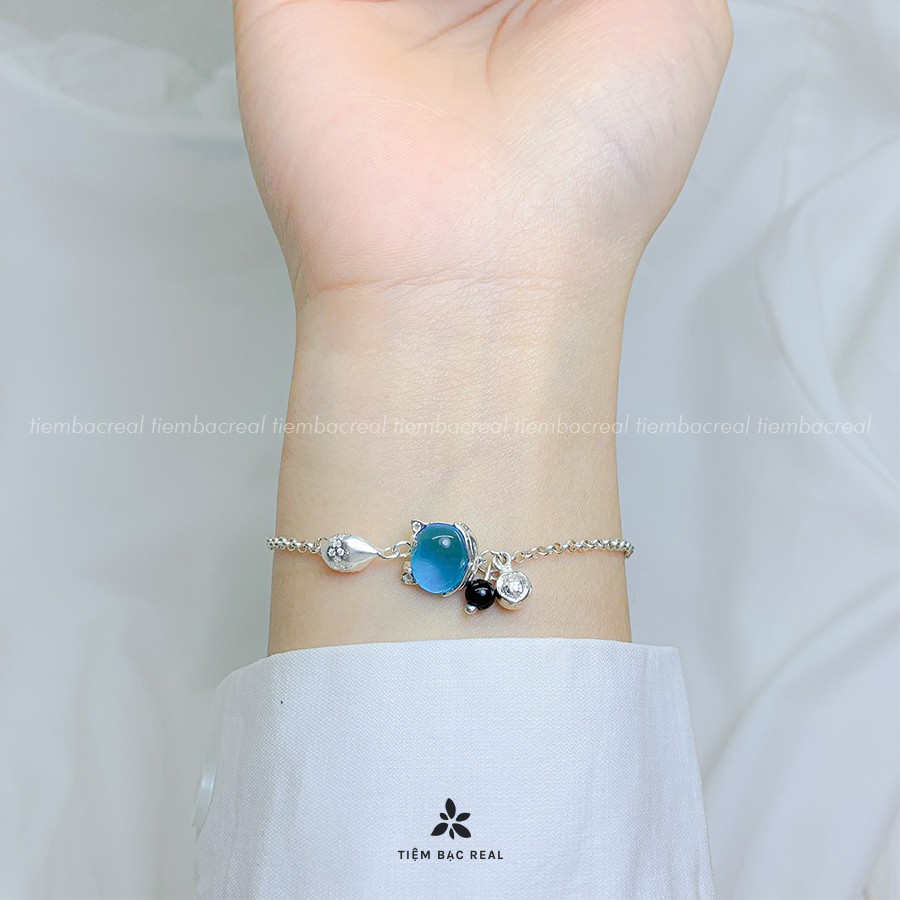 Lắc tay hồ ly đá bạc ta cầu may mắn tình duyên, lắc tay hồ ly đủ màu đá theo mệnh | BigBuy360 - bigbuy360.vn