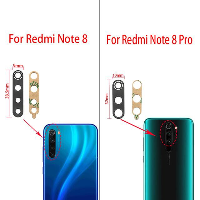 Set 2 Kính Cường Lực Bảo Vệ Camera Sau Cho Xiaomi Redmi Note 8 Pro 7 9 9s Pro Max 8t 9a 9c / Mi Note 10 10t Pro Lite