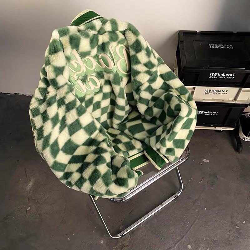 Áo khoác Lông caro Nam nữ