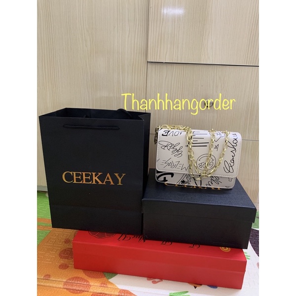 Túi xách nữ CEEKAY 47 full box kèm video và ảnh thật mẫu túi thiết kế phong cách thời trang