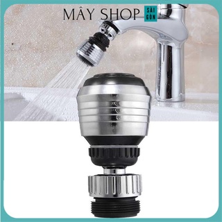 Đầu vòi lọc tăng áp lực nước inox xoay 360 độ cao cấp - 2 chế độ nước