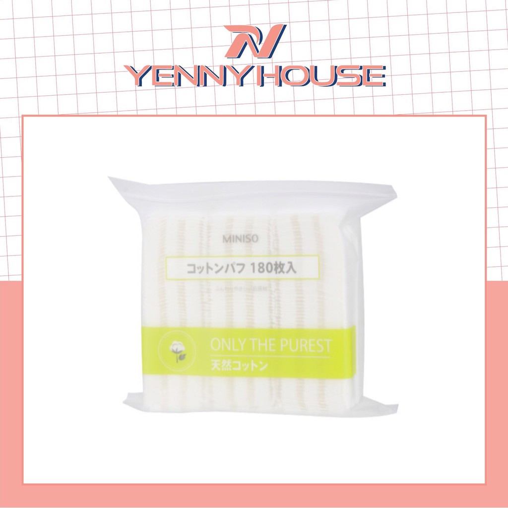 Bông tẩy trang 180 miếng Miniso