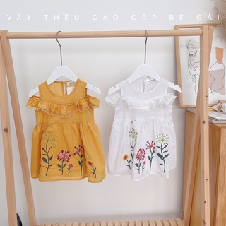 Váy đũi thêu babydoll bé gái quảng châu cao cấp