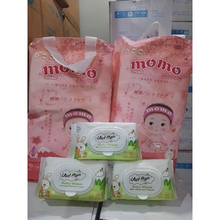 Bỉm tã dán/ quần momo diamond organic s64,m62,m60,l54,xl50,xxl48,xxxl46