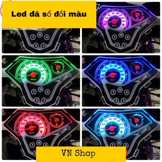 Đèn Led đá số đổi màu xe máy