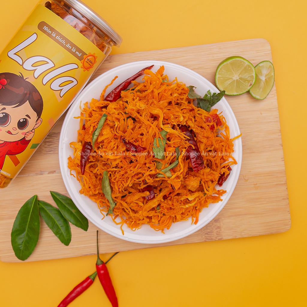 Khô gà lá chanh 300g- Ăn vặt Lala - Đồ Ăn Vặt Ngon Hà Nội - Nhìn là thích, ăn là mê | BigBuy360 - bigbuy360.vn