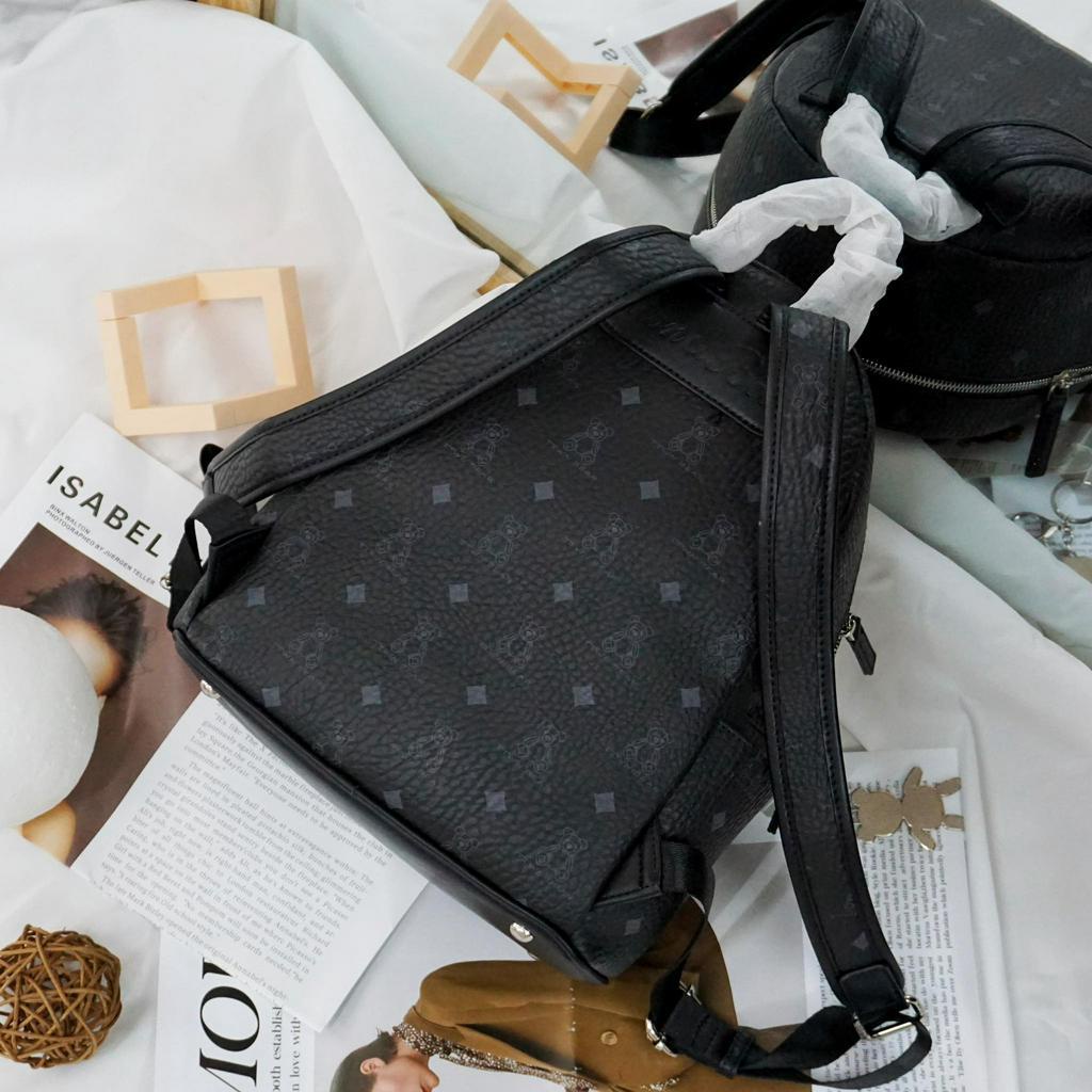 (Auth) Balo TTWN BEAR Monogram Black [TN2903]