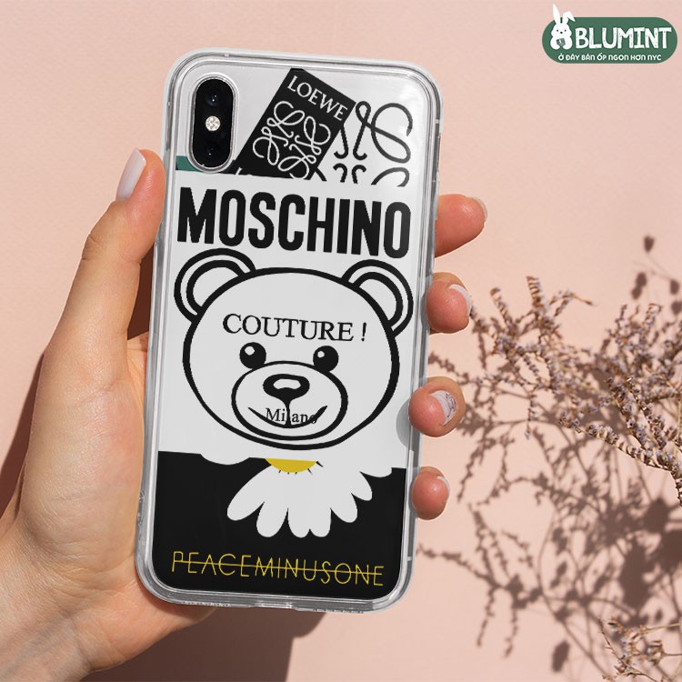 Ốp điện thoại - ốp lưng hàng hiệu MOSCHINO hoa cúc cho các dòng iphone từ iphone 5/5s tới 12/12 PRO MAX_JC20200800028