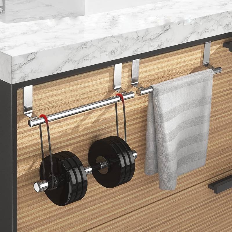 Giá Đỡ Treo Khăn Gắn Tường Không Cần Khoan Tiện Dụng Cho Phòng Tắm / Nhà Bếp
