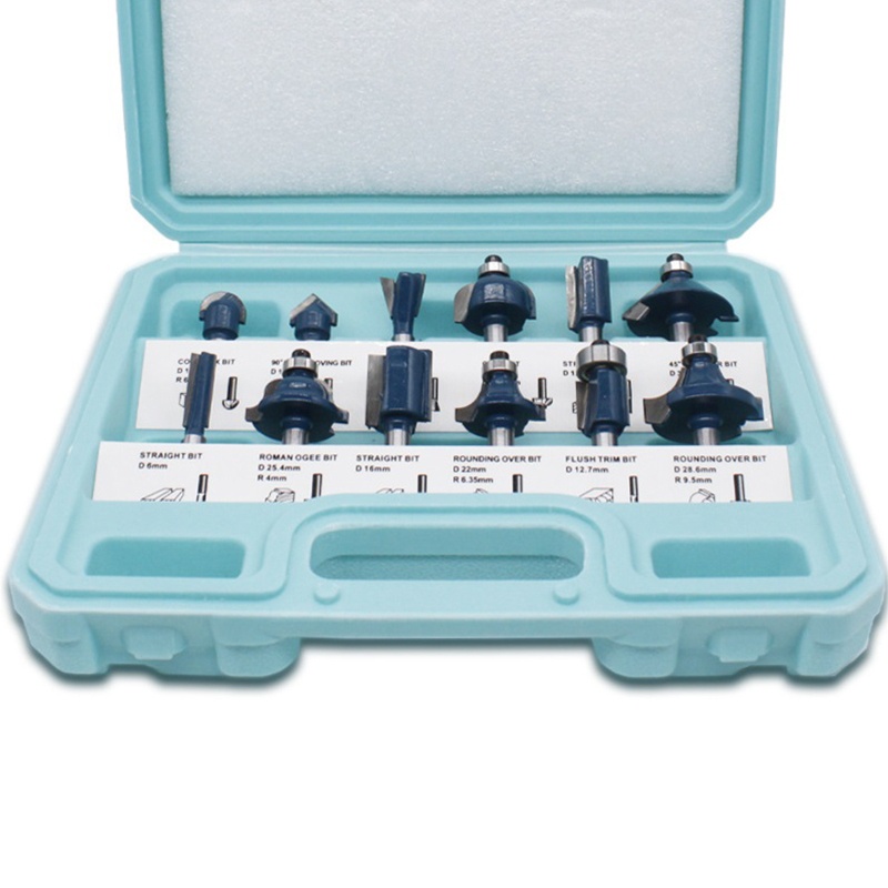 Bộ Mũi Phay Router 1 / 4 Inch Bằng Cacbua Dùng Cho Bảng Mạch Gỗ