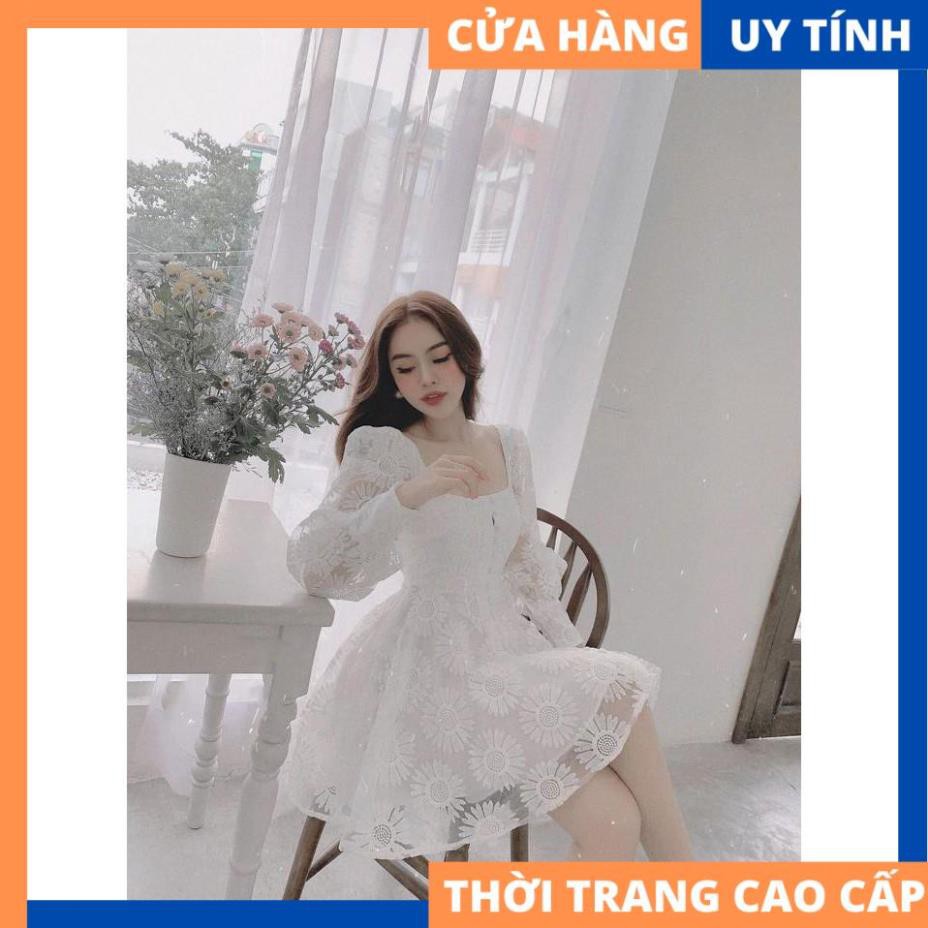 Đầm dự tiệc ren trắng dáng xòe cực hot - Maya dress [HÀNG CAO CẤP] | BigBuy360 - bigbuy360.vn