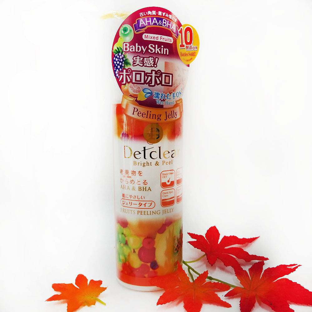 Tẩy Tế Bào Chết Meishoku Detclear Bright & Peel Fruits Peeling Jelly Dạng Gel Hương Hoa Quả 180ml