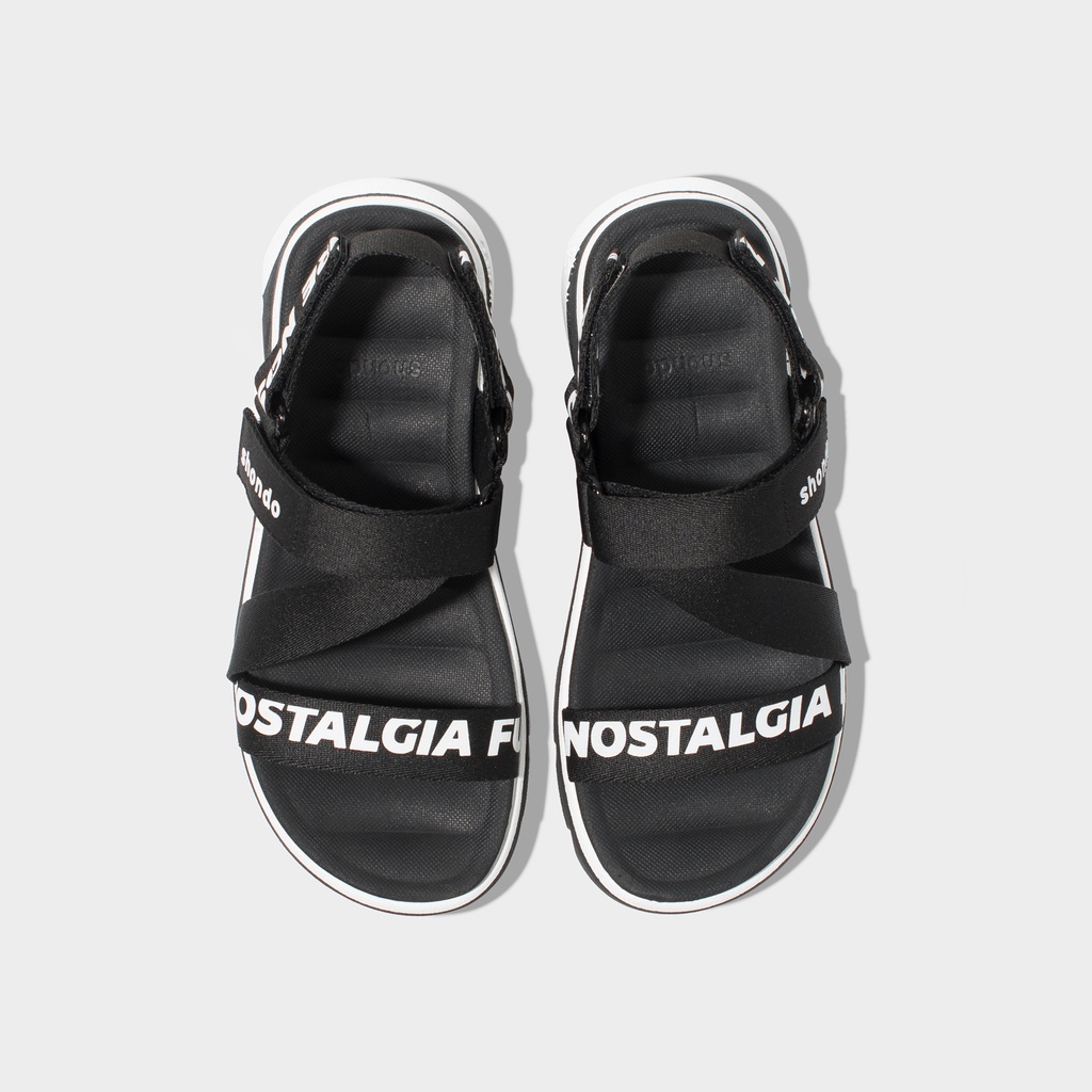 Giày Sandals Nam Nữ Shondo F6 Future Đen F6S1019 Shondo Chính hãng