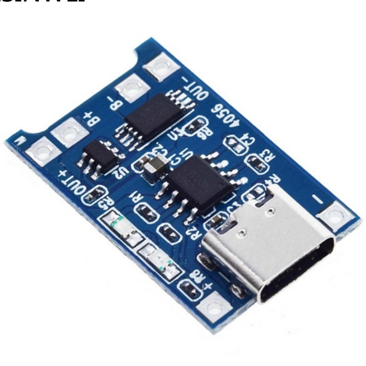 Module sạc pin lithium 1A 18650/ TP4056  Type-C/ Micro USB