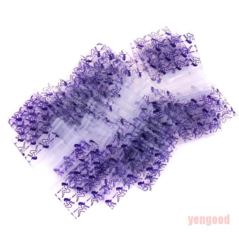 Bộ 100 Túi zip Nhỏ Kích Thước 1.6X2 / 1.8X2.5 / 2.5X3 / 3X4Cm