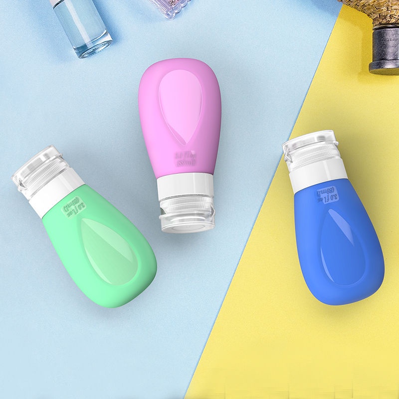 Chai Chiết Dầu Gội/Sữa Tắm Bằng Silicone Nhỏ Gọn Tiện Lợi Dành Cho Đi Du Lịch