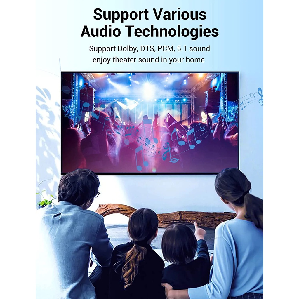 Cáp âm thanh Optical dây dù đầu hợp kim chống oxi hóa Vention BAV