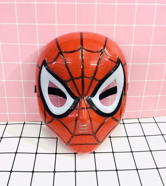 Mặt nạ người nhện có đèn nhạc hoá trang , mặt nạ siêu anh hùng cosplay haloween