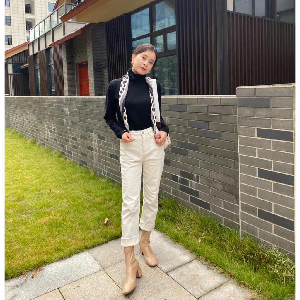 Bốt nữ (Boot), giày bốt nữ, Cực ôm chân, chất liệu da Pu mịn, lót nỉ êm, khóa kéo sau | BigBuy360 - bigbuy360.vn