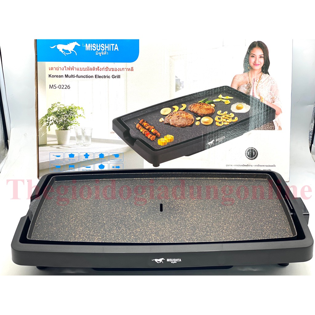 [Mã 44ELSALE2 giảm 7% đơn 300K] Vỉ Nướng Điện Không Khói Misushita MS-0226 - Bảo Hành Chính Hãng Toàn Quốc 12 Tháng