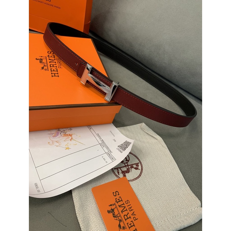 Hàng Có Sẵn! Hermes! Thắt Lưng Da Bò Chất Lượng Cao Thời Trang Cho Nam Nữ