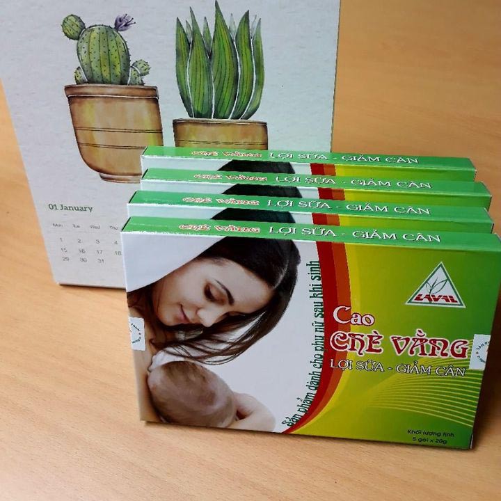 CAO CHÈ VẰNG LỢI SỮA-GIẢM CÂN LAVA-[HỘP 5 GÓI]