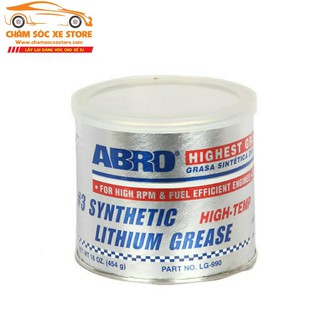 MỠ BÒ XANH ABRO SYNTHETIC LITHIUM GREASE 454g HỘP TRẮNG chamsocxe