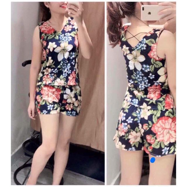 Bộ đồ lửng vải  voan lụa