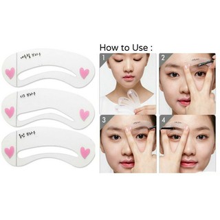 Set 3 khuôn kẻ chân mày